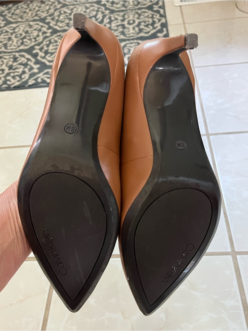 Calvin Klein Women's Pointed-Toe Pump in camel brown - Picture 5 of 5